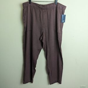 NWT Gap plus size XXL brown pull on dress pants